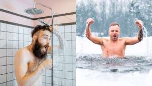 cold bath or shower