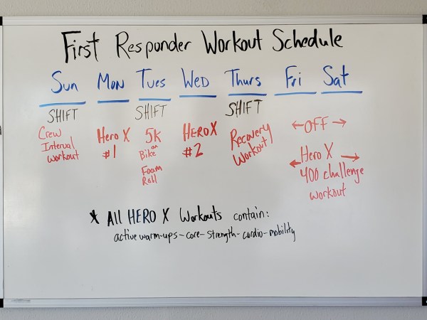 firefighter workout schedule