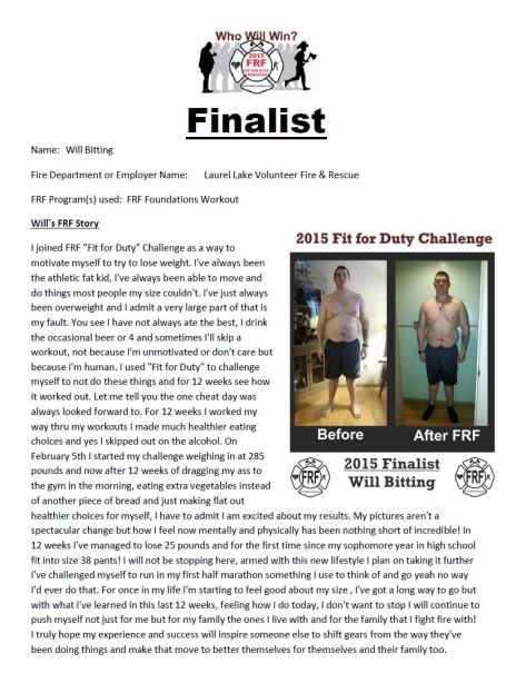 Will Bitting FRF story