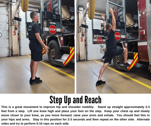 Improve first responder mobility and performance with this movement. Fire Rescue Fitness.  