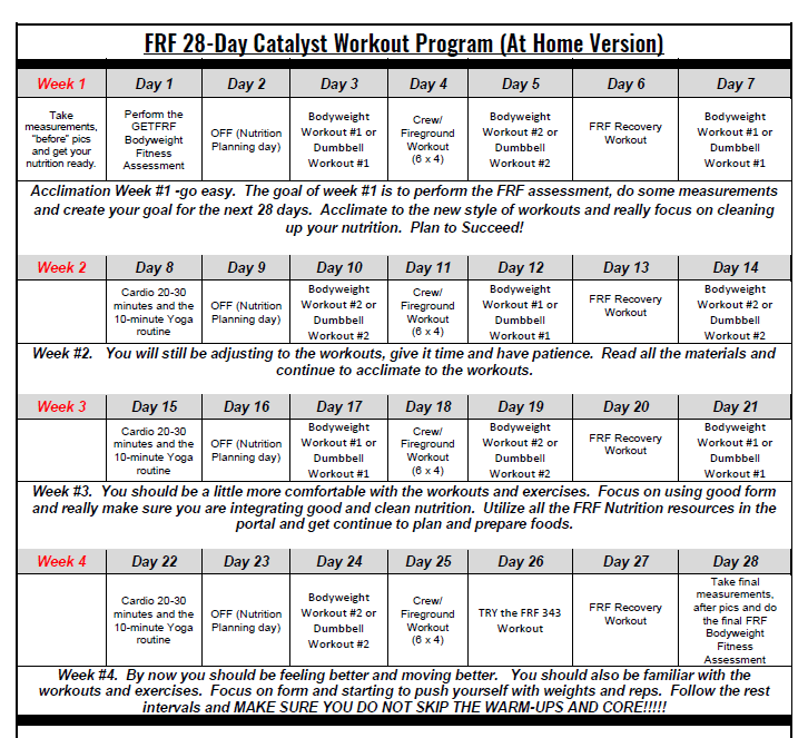 28-DAY CATALYST CALENDAR PIC