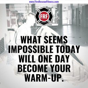 be a warm-up one day