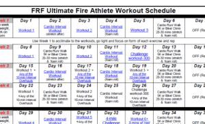 Plan your workouts. Plan for success.