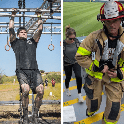 try an event like a spartan race of stairclimb event to motivate firefighter fitness and health.